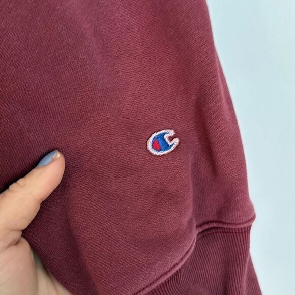 Guizo x Champion Revolve maroon oversized crewneck sweatshirt size Large - Picture 5 of 12